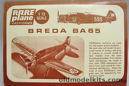 Rareplane 1/72 Breda BA-65 plastic model kit